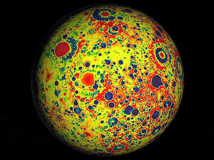 гравітаційна карта Місяця