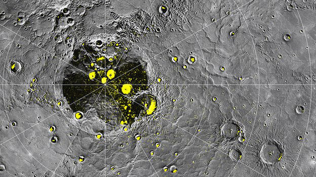 "холодні пастки" на поверхні Меркурія