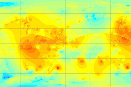 топографічна мапа Титану